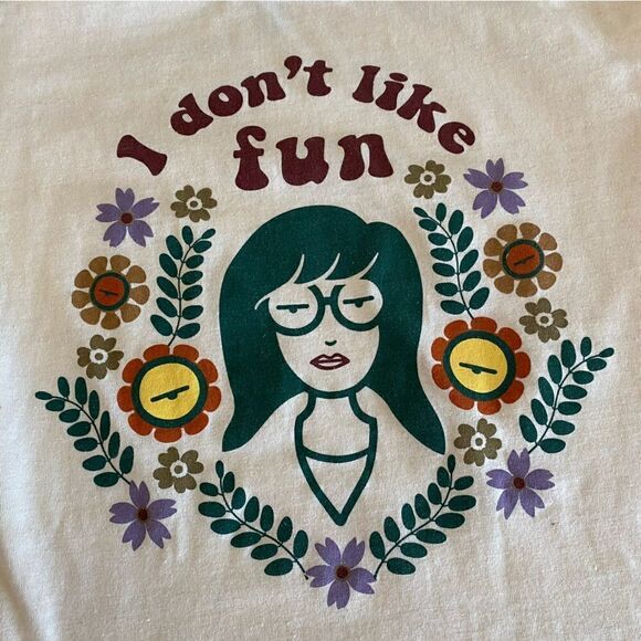 Daria 'I Don'T Like Fun' Graphic Tee Small MTV - Picture 4 of 5